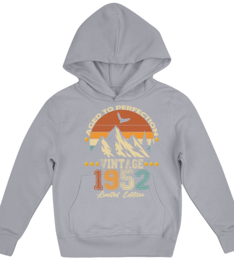 1952 vintage vintage retro birthday gift Kids Hoodie