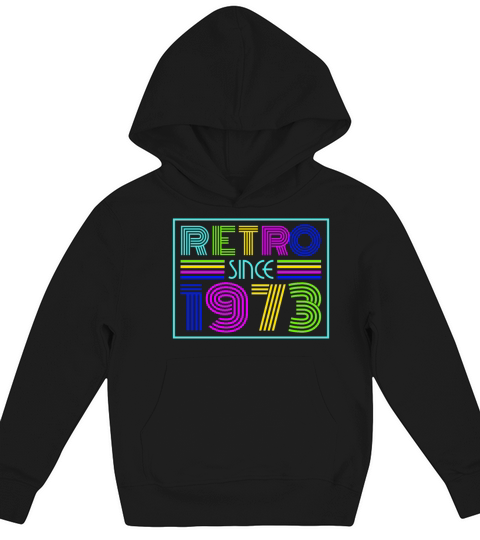 1973 Vintage born in Retro age Birthday gift idea Kids Hoodie