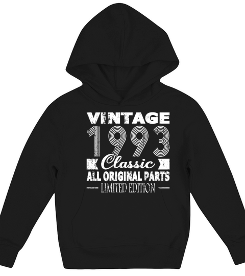 30th birthday vintage 1993 classic 1993 Kids Hoodie