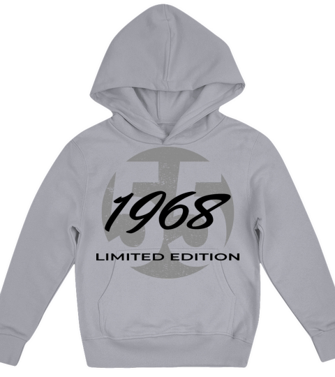 55th birthday men women 55 years 1968 vintage Kids Hoodie