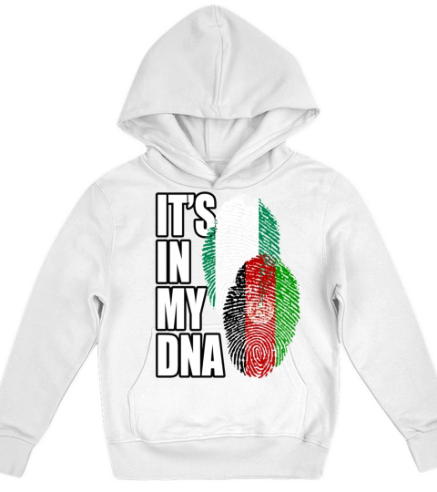 Afghan And Nigerian Mix Heritage DNA Flag Kids Hoodie