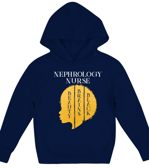 Black History Month Nephrology Nurse African Kids Hoodie