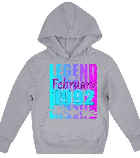 Born in 1992 Legend February Vintage Kids Hoodie