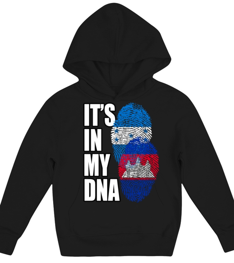 Cambodian And Honduran Mix Heritage DNA Flag Kids Hoodie