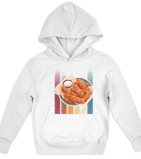 chicken tenders vintage design Kids Hoodie
