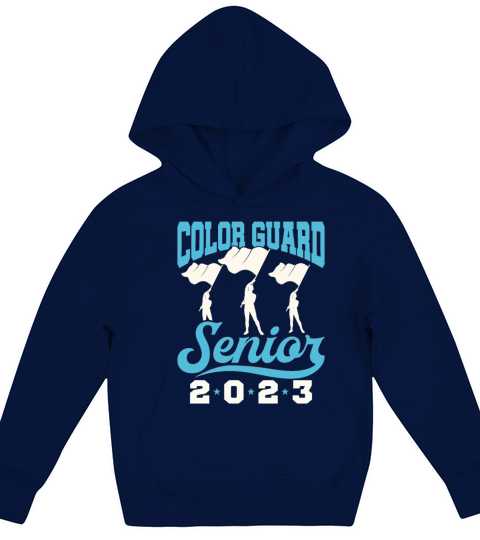 Color Guard Senior 2023 Kids Hoodie