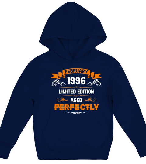 February 1996 Vintage Birthday Present Kids Hoodie
