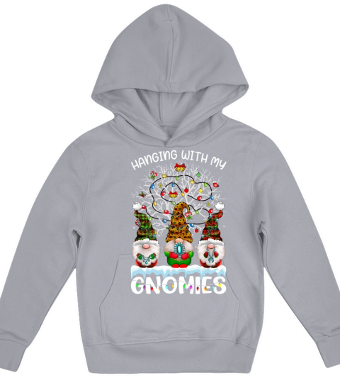 Hanging With My Gnomies Nordic Santa Gnome Christm Kids Hoodie