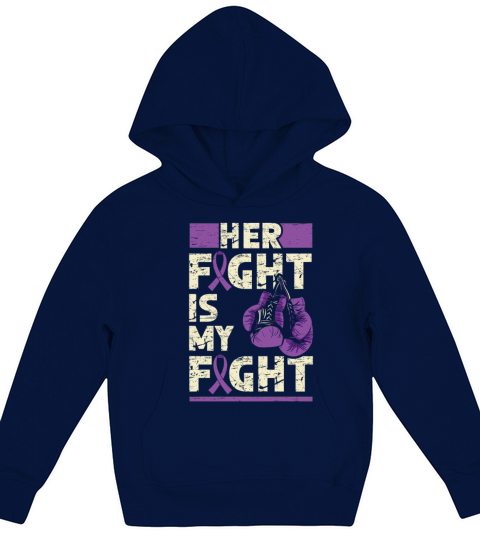 Her Fight My Fight Ribbon Epileptic Epilepsy Kids Hoodie