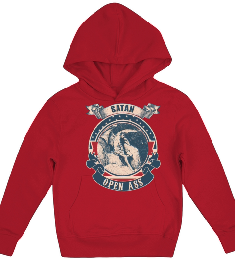 Satan open ass vintage Kids Hoodie