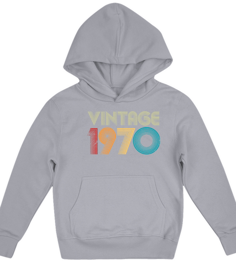 Vintage 1970 Kids Hoodie