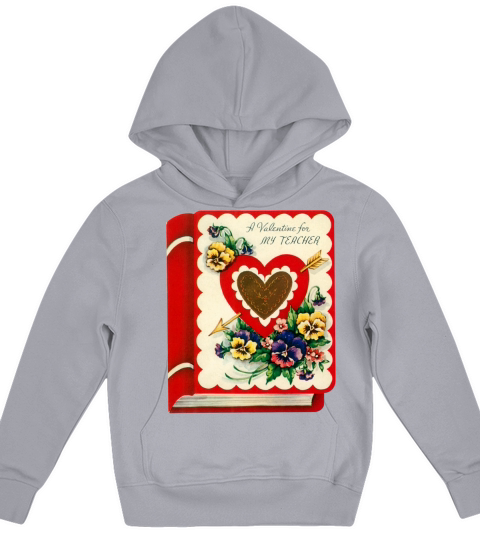 Vintage Valentines Day Kids Hoodie