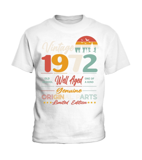 1972 Original vintage vintage retro birthday Kids T-Shirt