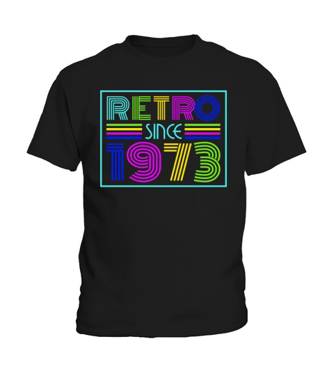 1973 Vintage born in Retro age Birthday gift idea Kids T-Shirt