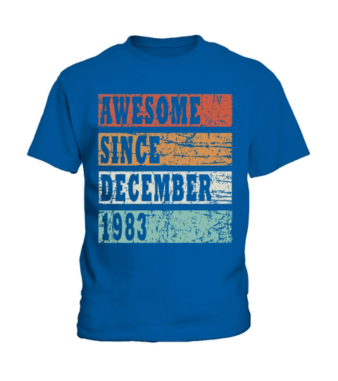 1983 Born In December Retro Gift Idea Kids T-Shirt