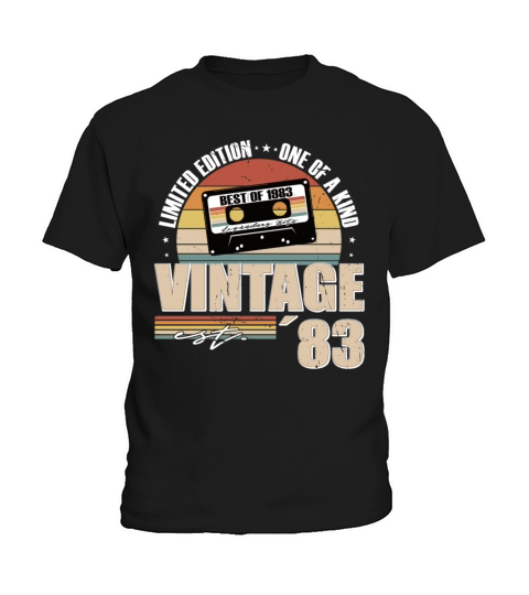 40th birthday vintage 1983 born in 1983 Kids T-Shirt