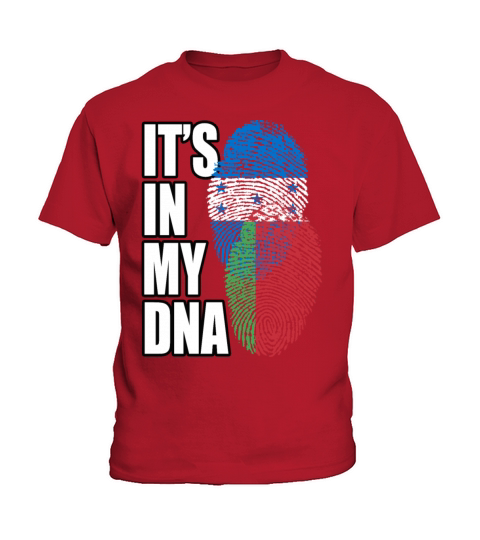 Belarusian And Honduran Mix Heritage DNA Flag Kids T-Shirt
