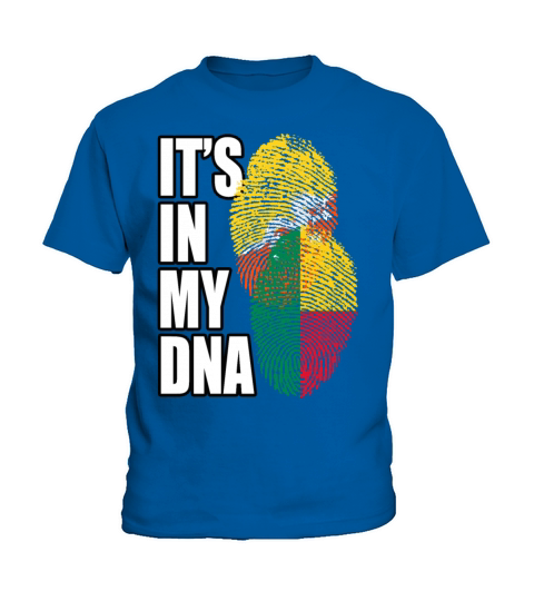 Bhutanese And Benin Mix Heritage DNA Flag Kids T-Shirt
