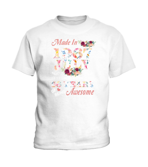 July 1967 Flower 56 Years Of Being Awesome Kids T-Shirt