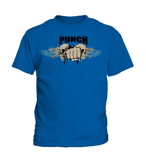 Punching hand with gangster T shirt design Kids T-Shirt