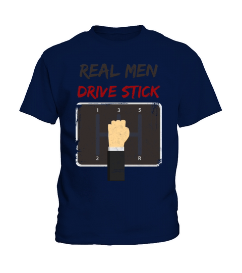 Real Men Stick Racer Gift Racing Friends Sportscar Kids T-Shirt