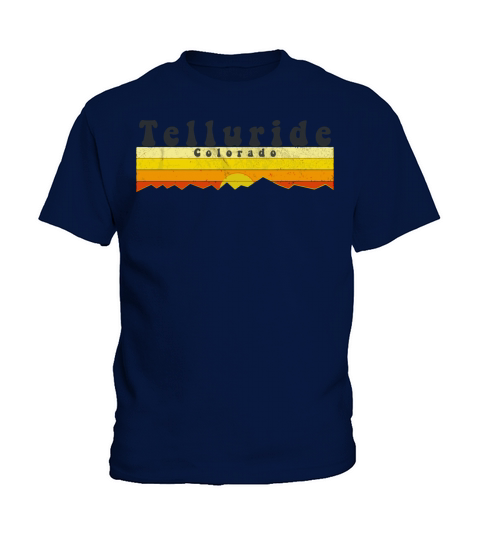Retro Vintage Telluride Colorado Kids T-Shirt