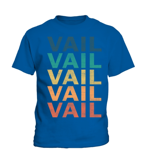 Vail Name T Shirt - Vail Vintage Retro Name Gift I Kids T-Shirt