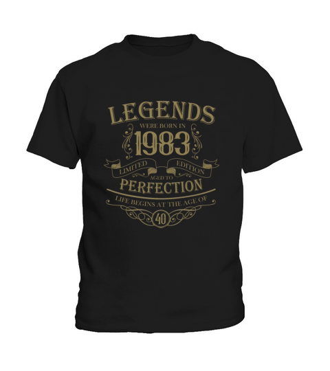 vintage 1983 birthday legend 40th birthday saying Kids T-Shirt