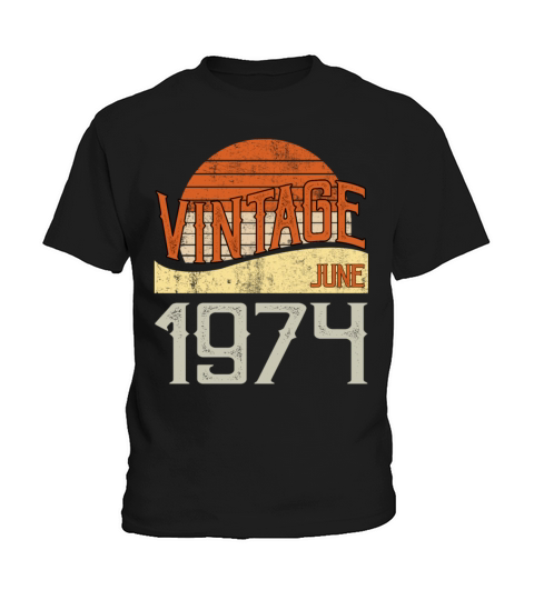 Vintage June 1974 Kids T-Shirt