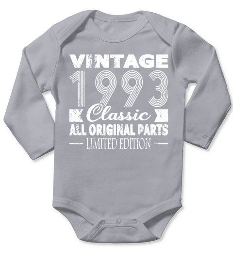 30th birthday vintage 1993 classic 1993 Long Sleeve Baby One-Piece