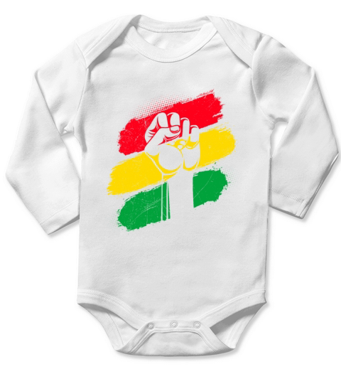 Black History Month USA History America African Long Sleeve Baby One-Piece