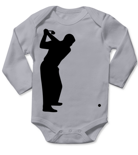golf golfer golfen spielen player ball sports1 Long Sleeve Baby One-Piece