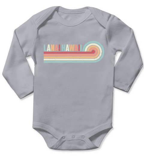 Lanai Hawaii National Park Vintage Long Sleeve Baby One-Piece