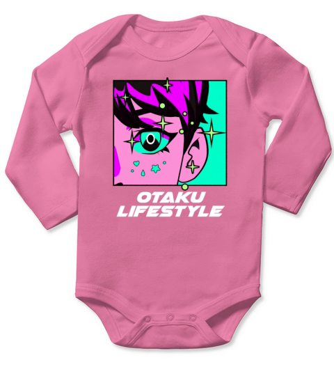 Otaku Lifestyle Anime Lover Funny Manga Humor Kawa Long Sleeve Baby One-Piece
