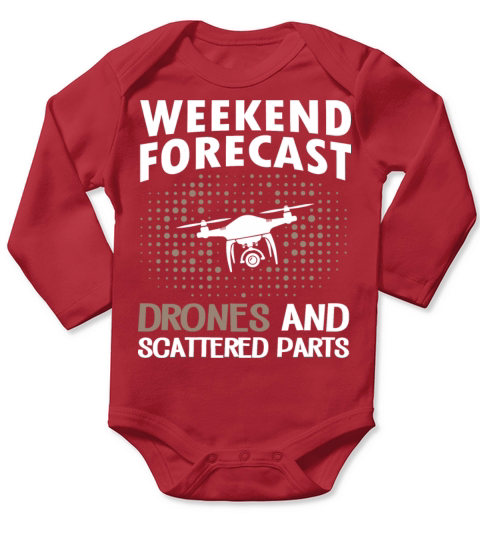 Weekend Forecast Drones Long Sleeve Baby One-Piece