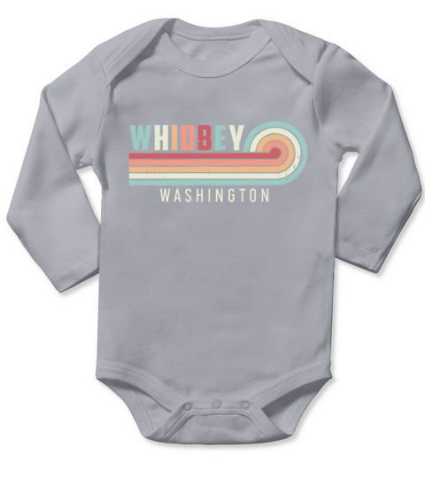 Whidbey National Park Vintage Long Sleeve Baby One-Piece