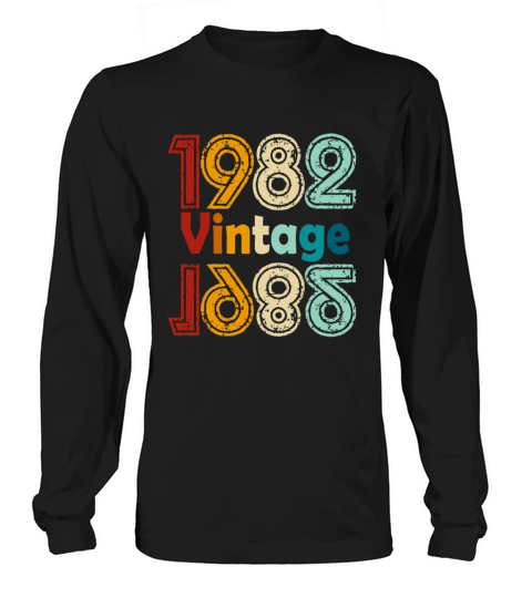 1982 vintage vintage retro birthday gift Long sleeved Unisex