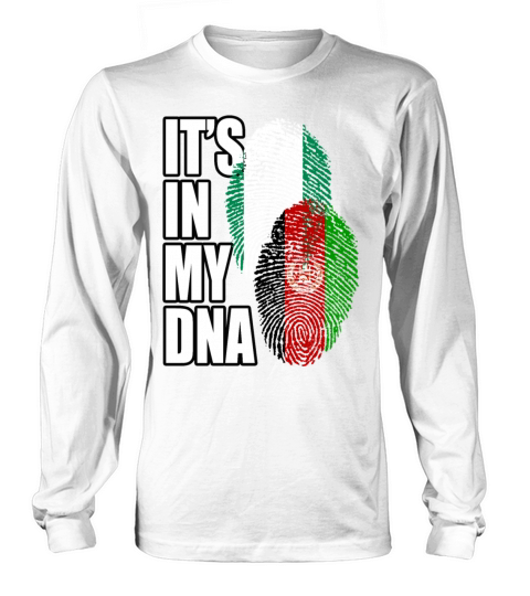 Afghan And Nigerian Mix Heritage DNA Flag Long sleeved Unisex