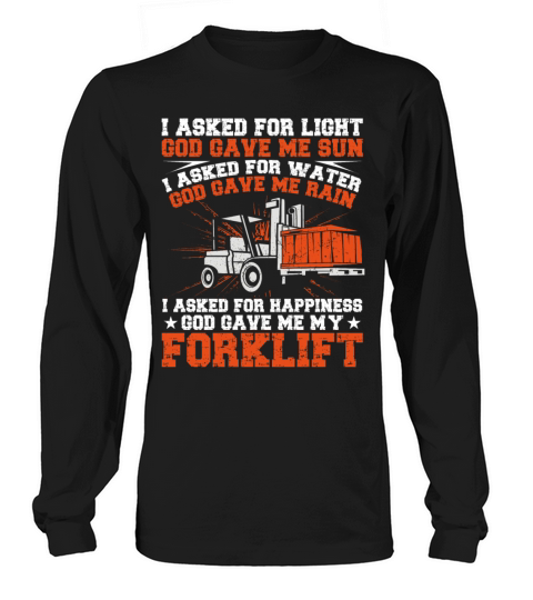 Certified Forklift Truck Operator Long sleeved Unisex