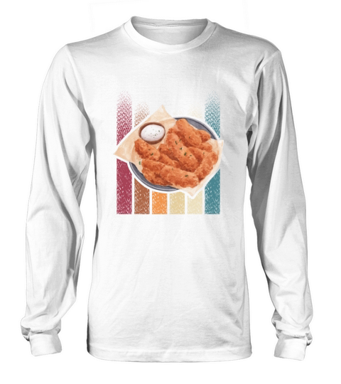 chicken tenders vintage design Long sleeved Unisex