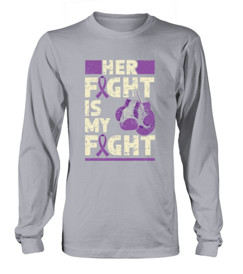 Her Fight My Fight Ribbon Epileptic Epilepsy Long sleeved Unisex