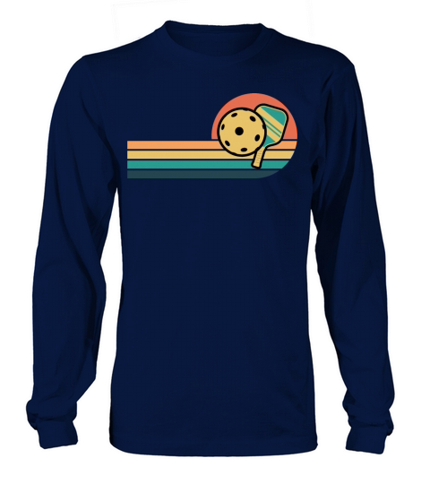 Pickleball Paddle Pickleball Player Retro Vintage Long sleeved Unisex