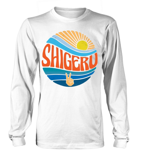 Shigeru Shirt Vintage Sunset Shigeru Groovy Tie Long sleeved Unisex