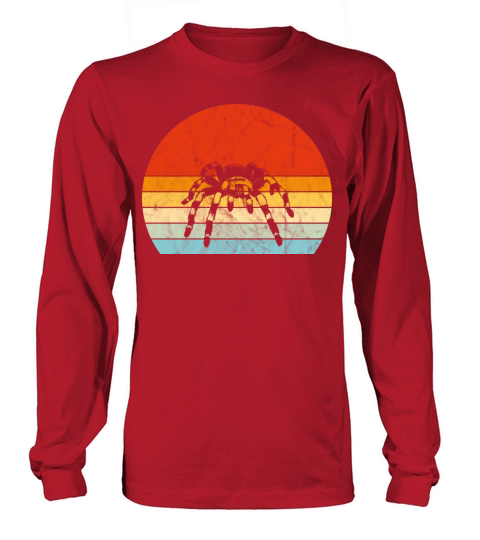Tarantula Vintage Sunset Retro Cute Womens Tarant Long sleeved Unisex