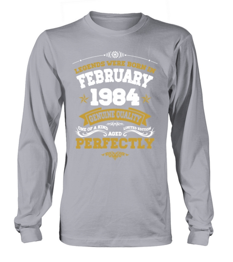 Vintage Aged To Perfection Ferbuary 1984 Long sleeved Unisex
