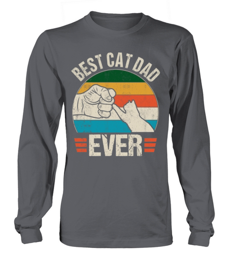 Vintage Best Cat Dad Ever Long sleeved Unisex