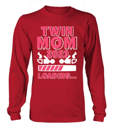 Womens Twin Mama Twin Mom to Be Pregnancy Long sleeved Unisex
