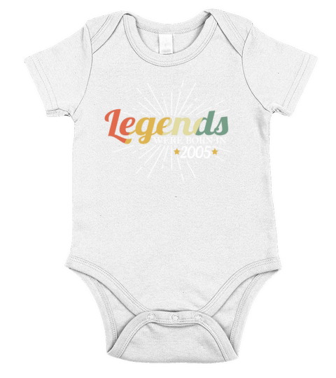 18th Birthday Retro Vintage 2005 Sayings Short Sleeve Baby One-Piece
