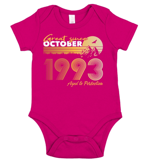 30th birthday vintage 1993 great since 1993 Short Sleeve Baby One-Piece