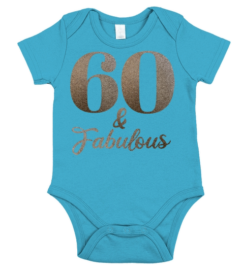 60th happy birthday design Short Sleeve Baby One-Piece